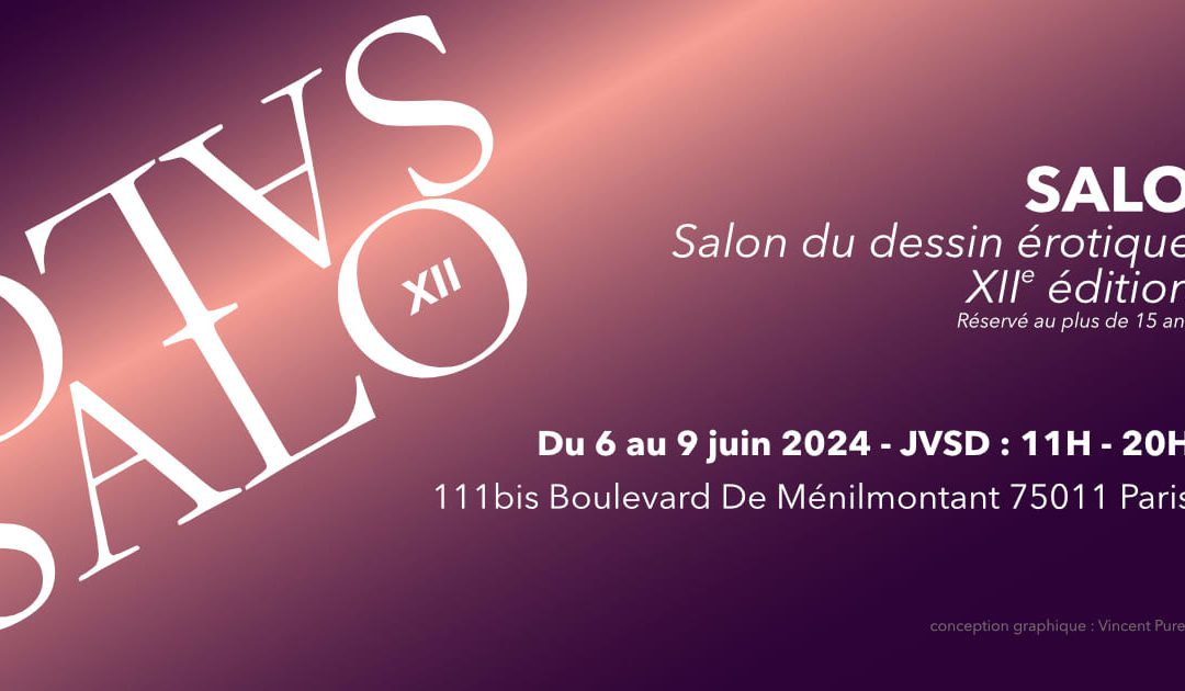 SALO XII – 12e salon du dessin érotique à Paris du 6 au 9 juin